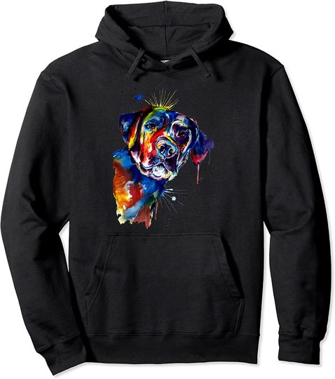 Discover Colorful Labrador Dog Love-r Dad Mom, Boy Girl Pullover Hoodie