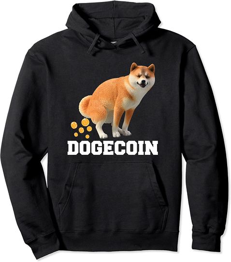 Discover Dogecoin Cute Shiba Dog Money Cryptocurrency Trader Pullover Hoodie