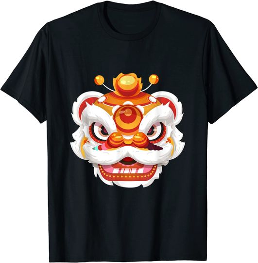 Discover Chinese Celebration Festival New Year Lion Dance Costume T-Shirt