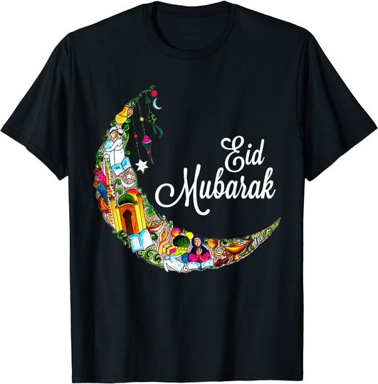Discover Mubarak Shirt Eid Al Fitr Islamic Holidays Muslim Kids T-Shirt