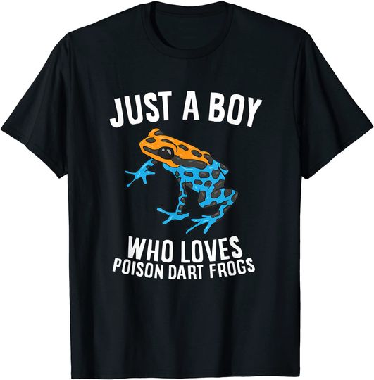 Discover Just a Boy Who Loves Poison Dart Frogs T-Shirt
