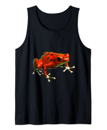 Discover Frog Red Poison Dart Frog Amphibian Tank Top