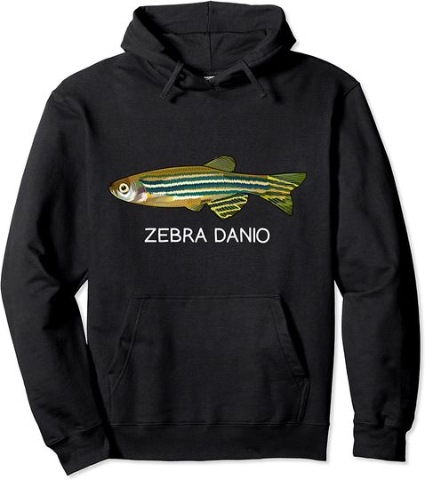 Discover Zebra Danios Freshwater Aquarium Fish Pullover Hoodie