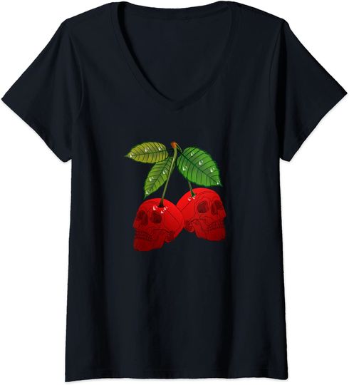 Discover Wild Cherry Skulls Cherries Passion Fruit T Shirt