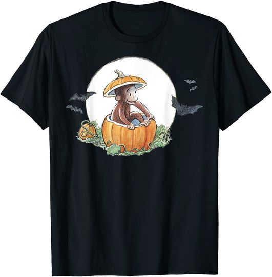 Discover Curious George Circle Pumpkin George T Shirt