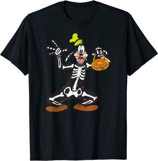 Discover Disney Goofy Skeleton Halloween T Shirt