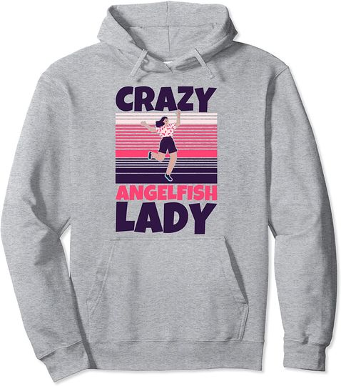 Discover Crazy Angelfish Pullover Hoodie