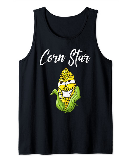 Discover Funny Corn Star Cool Farm Foodie Joke Tank Top