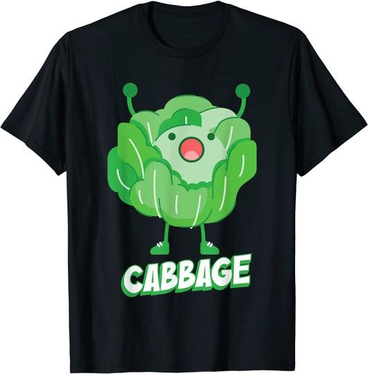 Discover Cabbage With Arms Heathy Vegetables T-Shirt