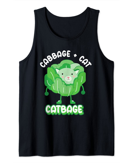 Discover Catbage Vegetarian Cabbage Lover Tank Top