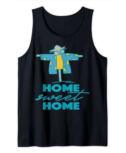 Discover Cute Farmhouse Decor Pattern with Scarecrow Tank Top