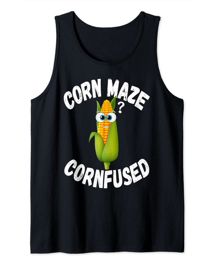 Discover Corn Maze Confused Adorable Autumn Tank Top