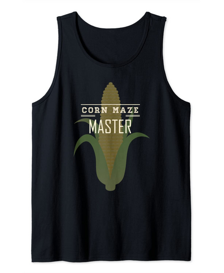 Discover Corn Maze Master Farmer | Big Ear of Corn Tank Top