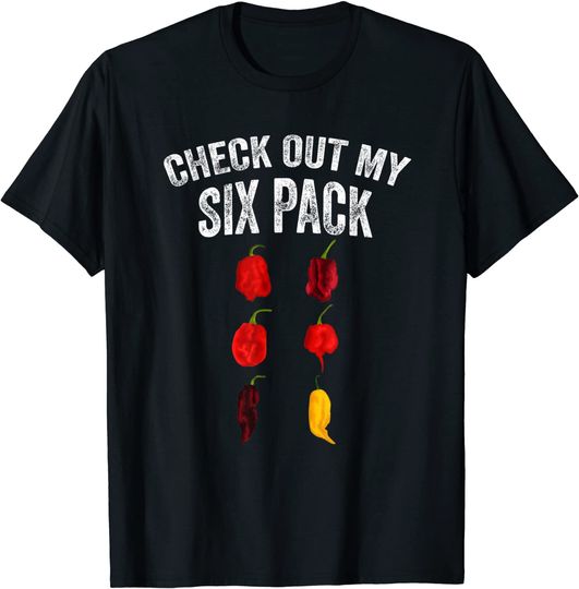 Discover Very Hot & Spicy Chili Pods Habanero Carolina Reaper Pepper T-Shirt