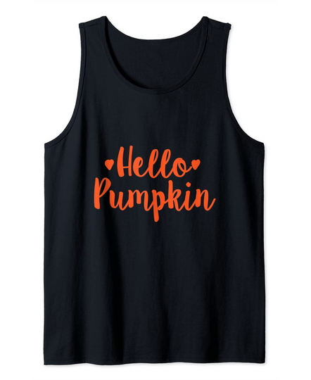 Discover Hello Pumpkin Fall Pumpkin Lover Tank Top