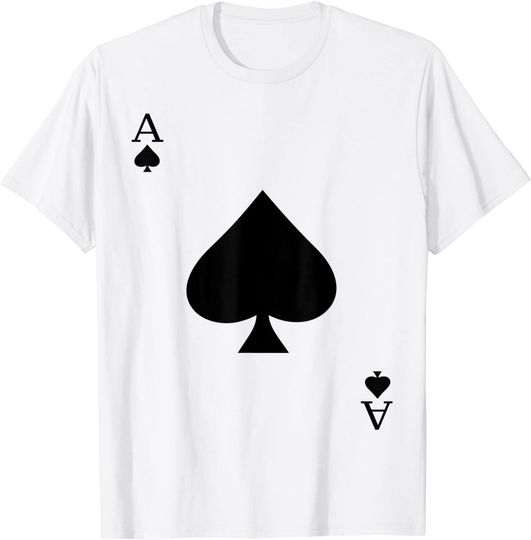 Discover Ace of Spades Deck of Cards Halloween Costume T-Shirt