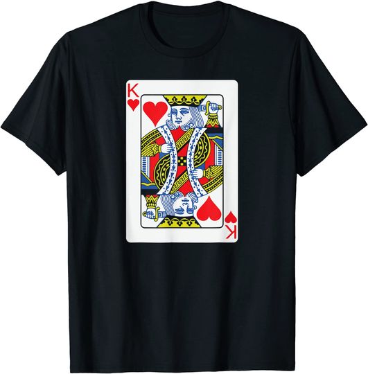 Discover Playing Card Queen of Hearts Valentine's Day Costume T-Shirt