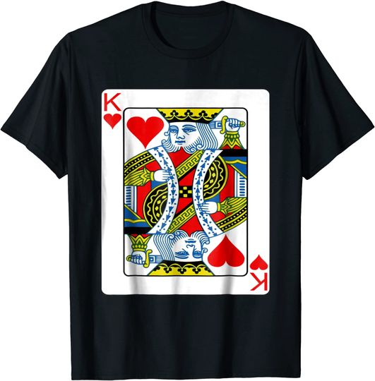 Discover King Of Hearts Playing Card T Shirt