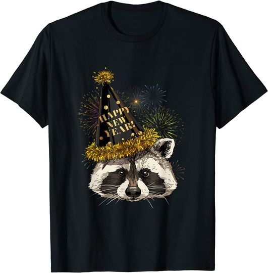 Discover Raccoon Happy New Year 2021 New Years Eve Party T-Shirt