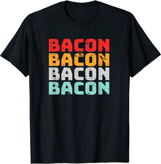 Discover Bacon Retro Style Foodie T-Shirt