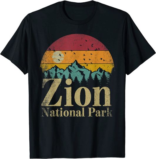 Discover National Park Retro Style Hiking Vintage Camping Gift T-Shirt