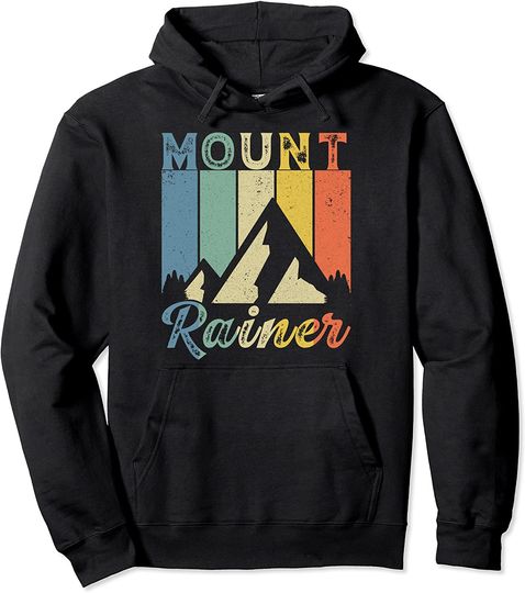 Discover Mount Rainer National Park Mt Rainer Hiking Washington State Pullover Hoodie
