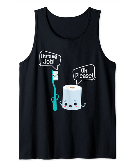 Discover Hate My Job Toothbrush Toilet Paper Origami Lovers Tank Top