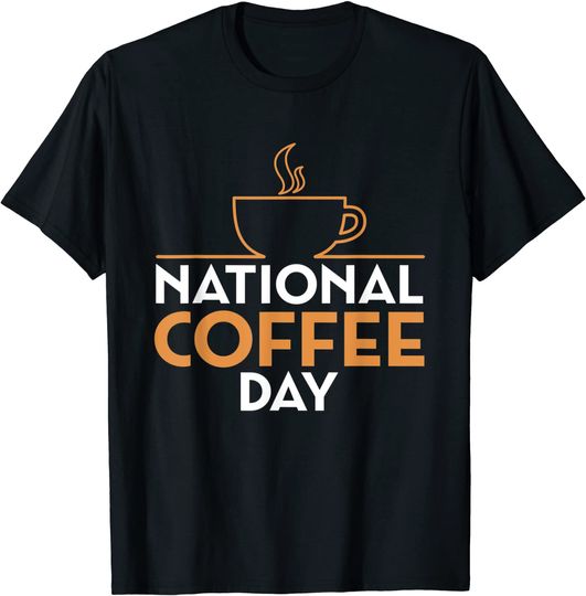 Discover National Coffee Day Espresso Barista Caffeine Capuccino T-Shirt