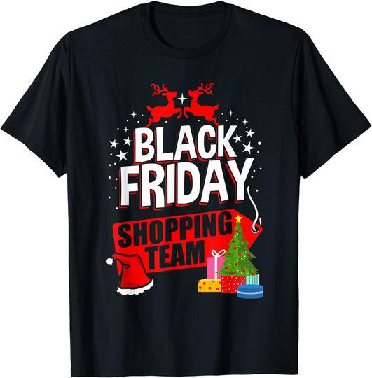 Discover Black Friday Shopping Team Christmas T-Shirt