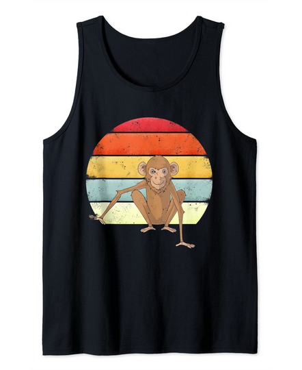 Discover Monkey Vintage Sunset Cute Tank Top