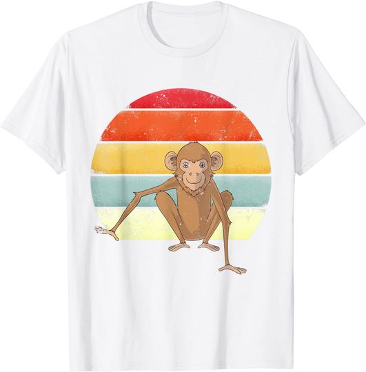 Discover Monkey Vintage Sunset Cute T-Shirt
