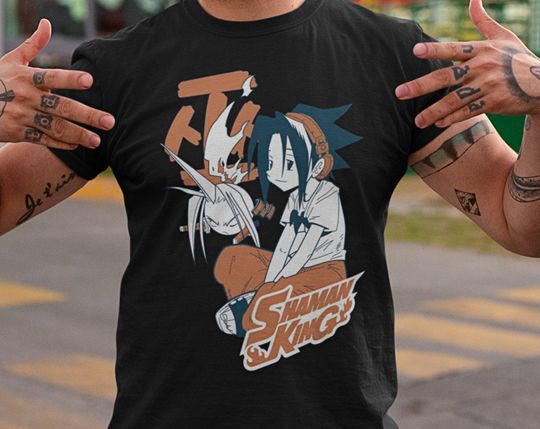 Discover Shaman King Yoh Asakura & Amidamaru T Shirt