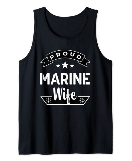 Discover Proud Marine Wife Tank Top