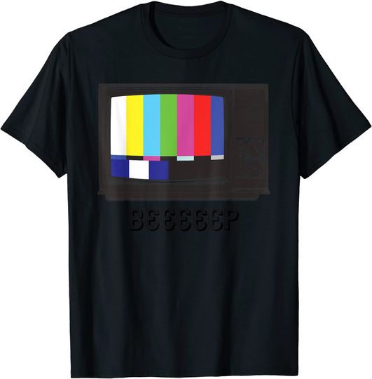 Discover Retro Vintage 70s & 80s Television Beep Lag TV T-Shirt