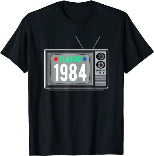 Discover Classic 1984 Shirt Vintage TV 37th Birthday Gift Shirt T-Shirt
