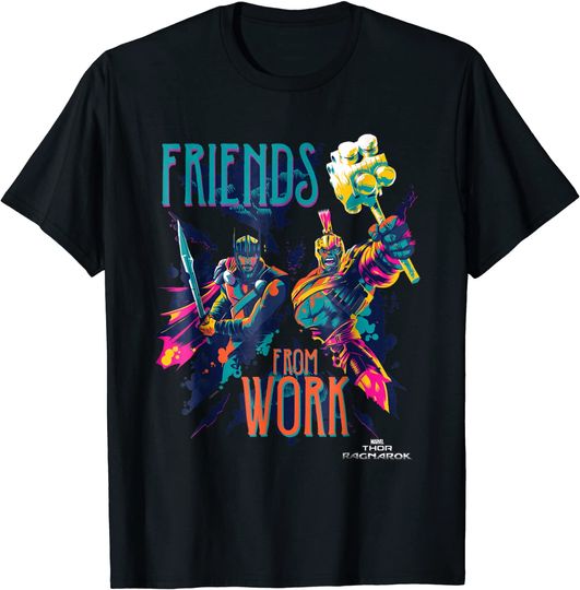 Discover Marvel Thor Ragnarok Working Friends Neon Blast T Shirt