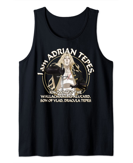 Discover Castlevania I Am Adrian Tepes Known As Alucard Tank Top