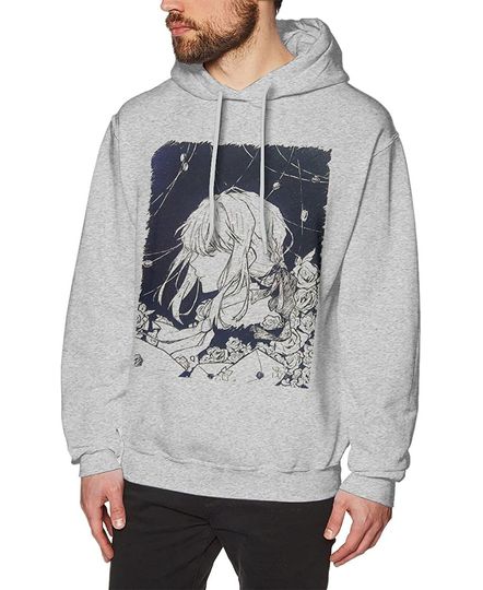 Discover Violet Evergarden Men's Casual Long Sleeved Cotton Sweatshirts Pullover Hoodie