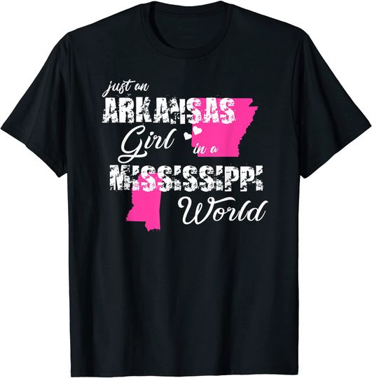 Discover Just an Arkansas girl in a Mississippi T-Shirt