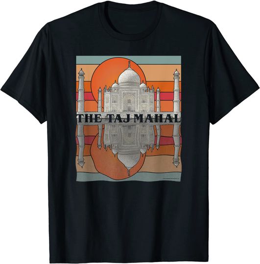 Discover The Taj Mahal and Rippling Reflection At Sunrise TT Shirt