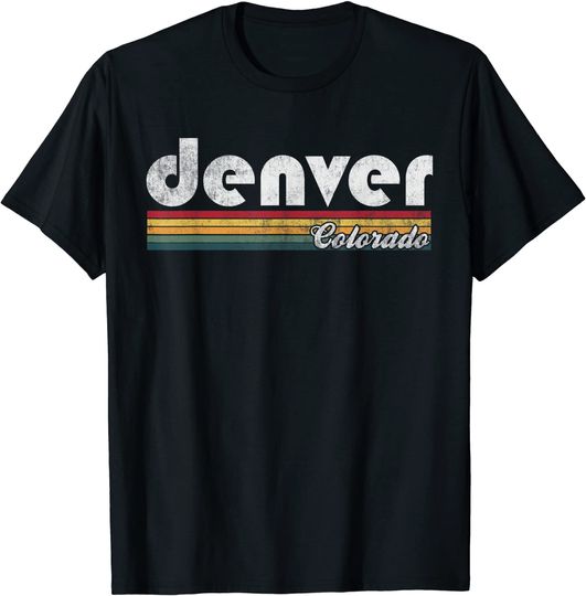 Discover Colorado Vintage 70's 80's Retro Style Men Women T-Shirt
