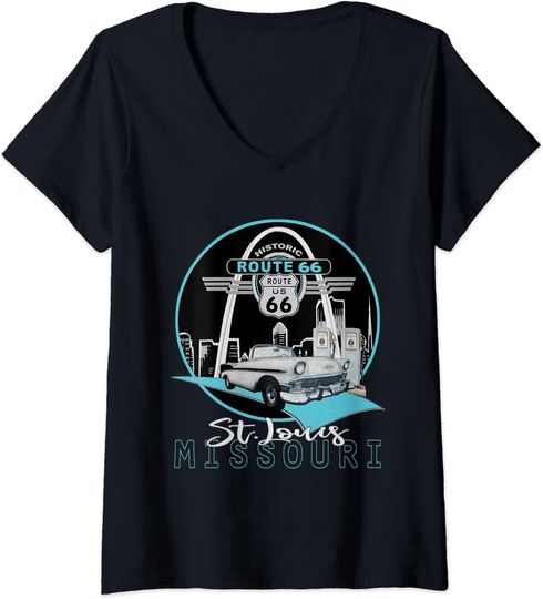 Discover St Louis Missouri Route 66 Iconic Gateway Arch Souvenir T Shirt