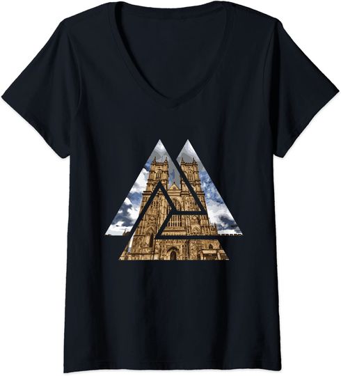 Discover Westminster Abbey Church Geometric Image T Shirt