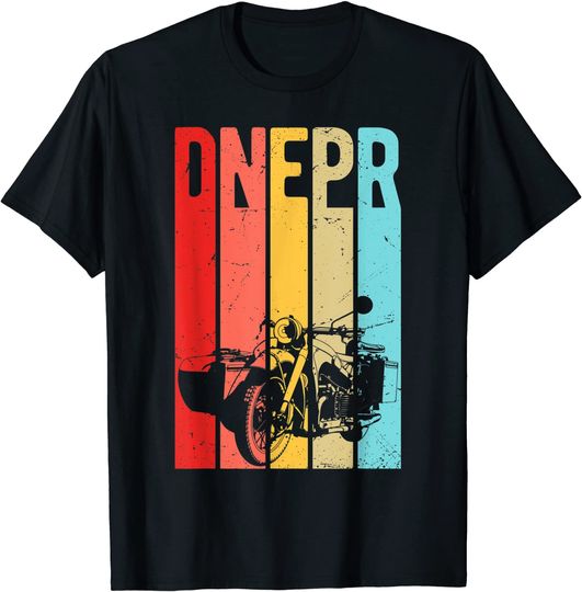Discover Dnepr motorcycle offroad motorcyclist T-Shirt
