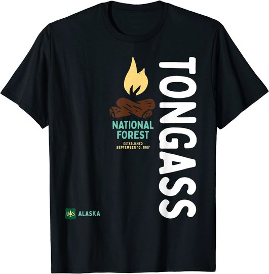 Discover Tongass National Forest Vertical Alaska USA T-Shirt