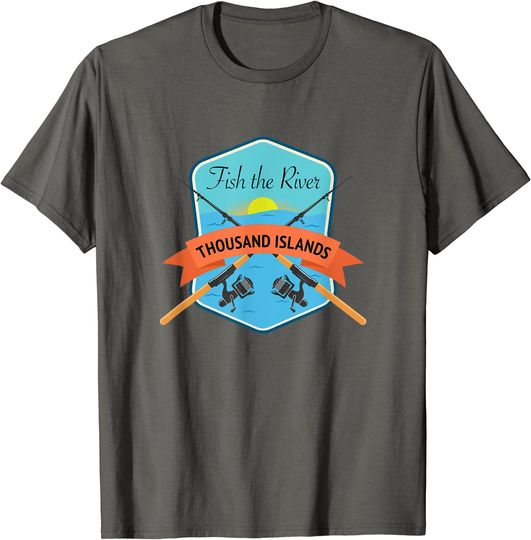 Discover Fish the River Thousand Islands fishing St. Lawrence T-Shirt