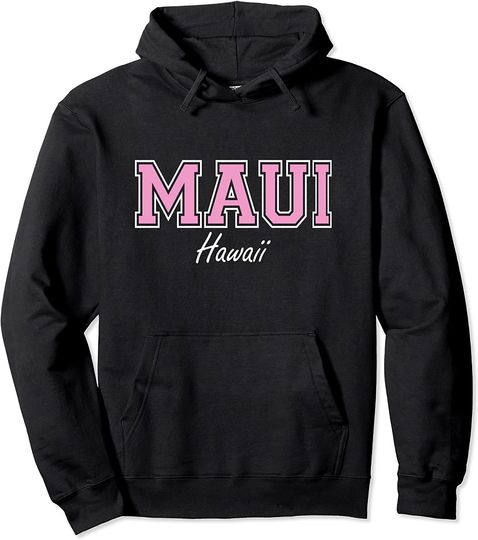 Discover Maui Hawaii Varsity Pullover Hoodie