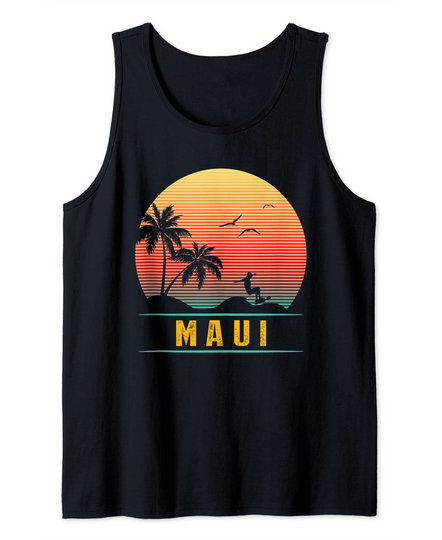 Discover Maui Beach Island Vintage Gift Tank Top