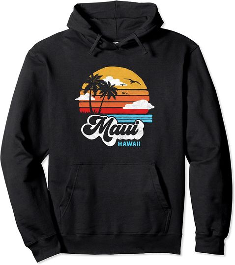 Discover Maui Beach Hawaii Vintage Hoodie