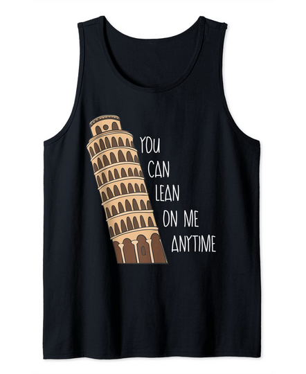Discover LFunny Leaning Tower of Pisa Tank Top